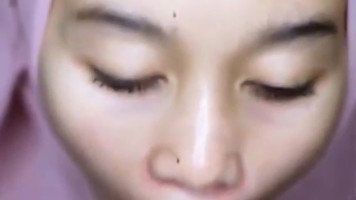 Jilbab Penyepong Handal Mentok Crot Mulut